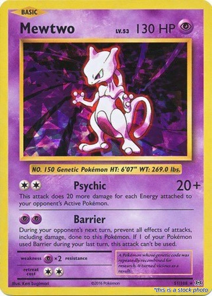 Mewtwo - 51/108 (Cracked Ice Holo)