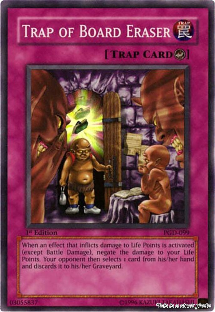 Trap of Board Eraser