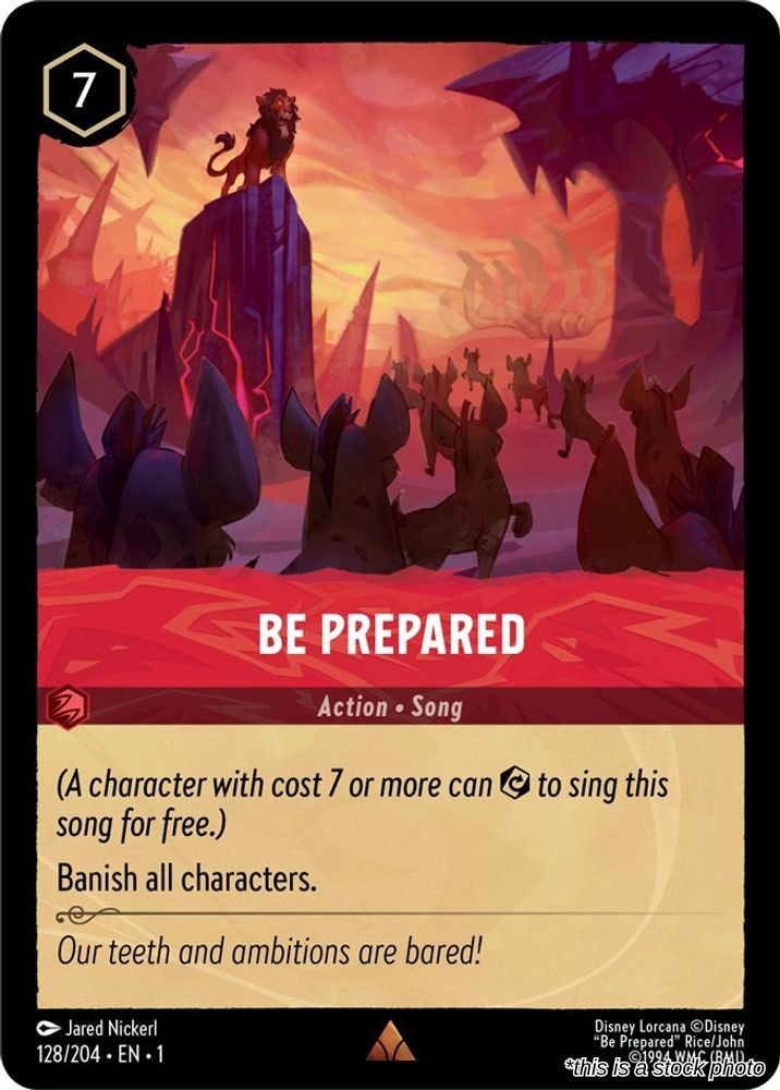 Be Prepared